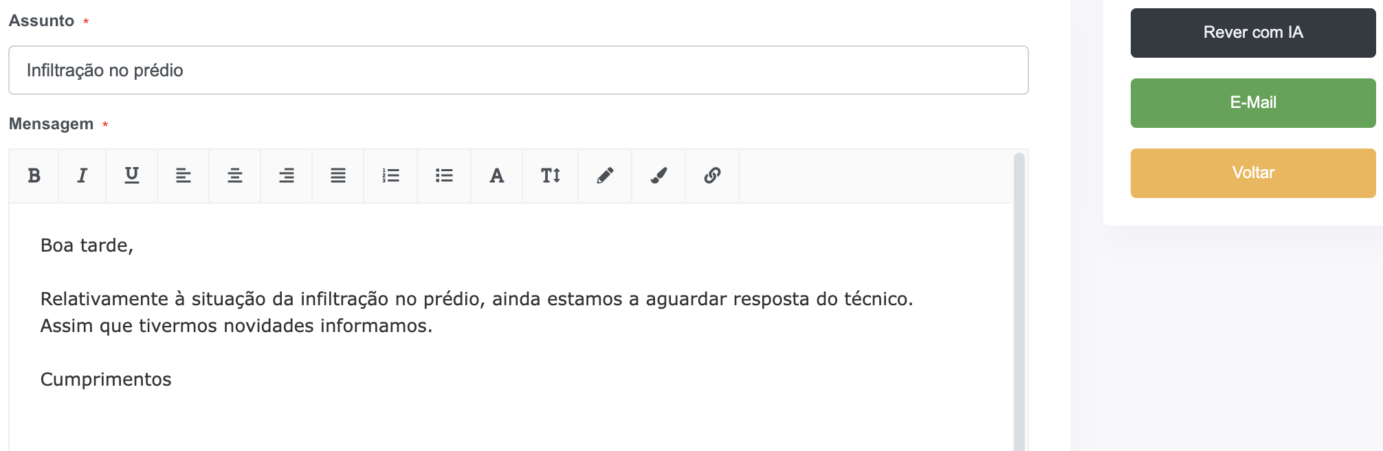 Email antes da IA